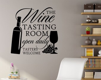 Wine Wall Decal Etsy