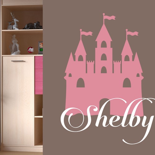 Personalized Name Princess Wall Decal Custom Name Princess Etsy