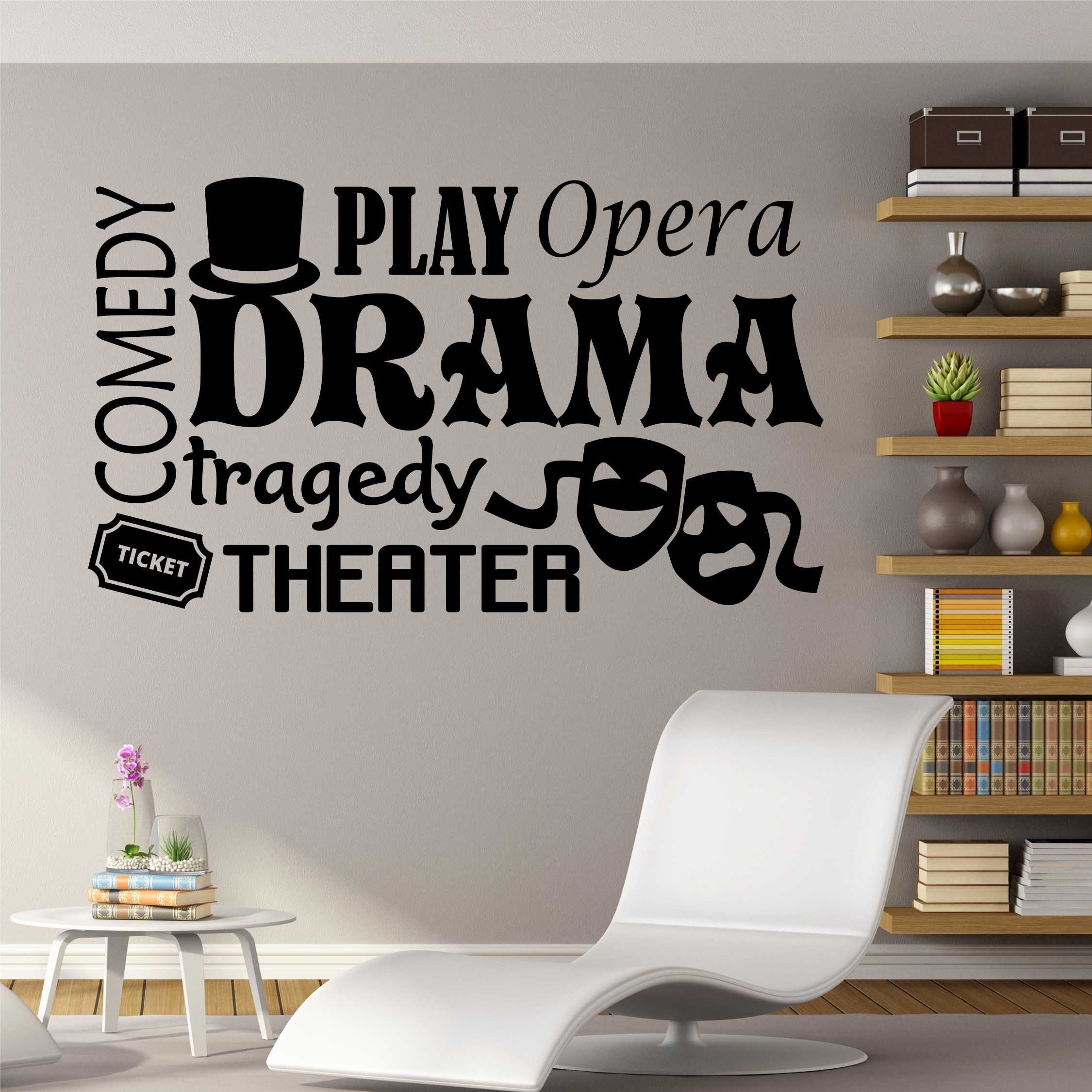 Classroom Wall Decal Drama Collage Performing Arts Vinyl Wall - Etsy