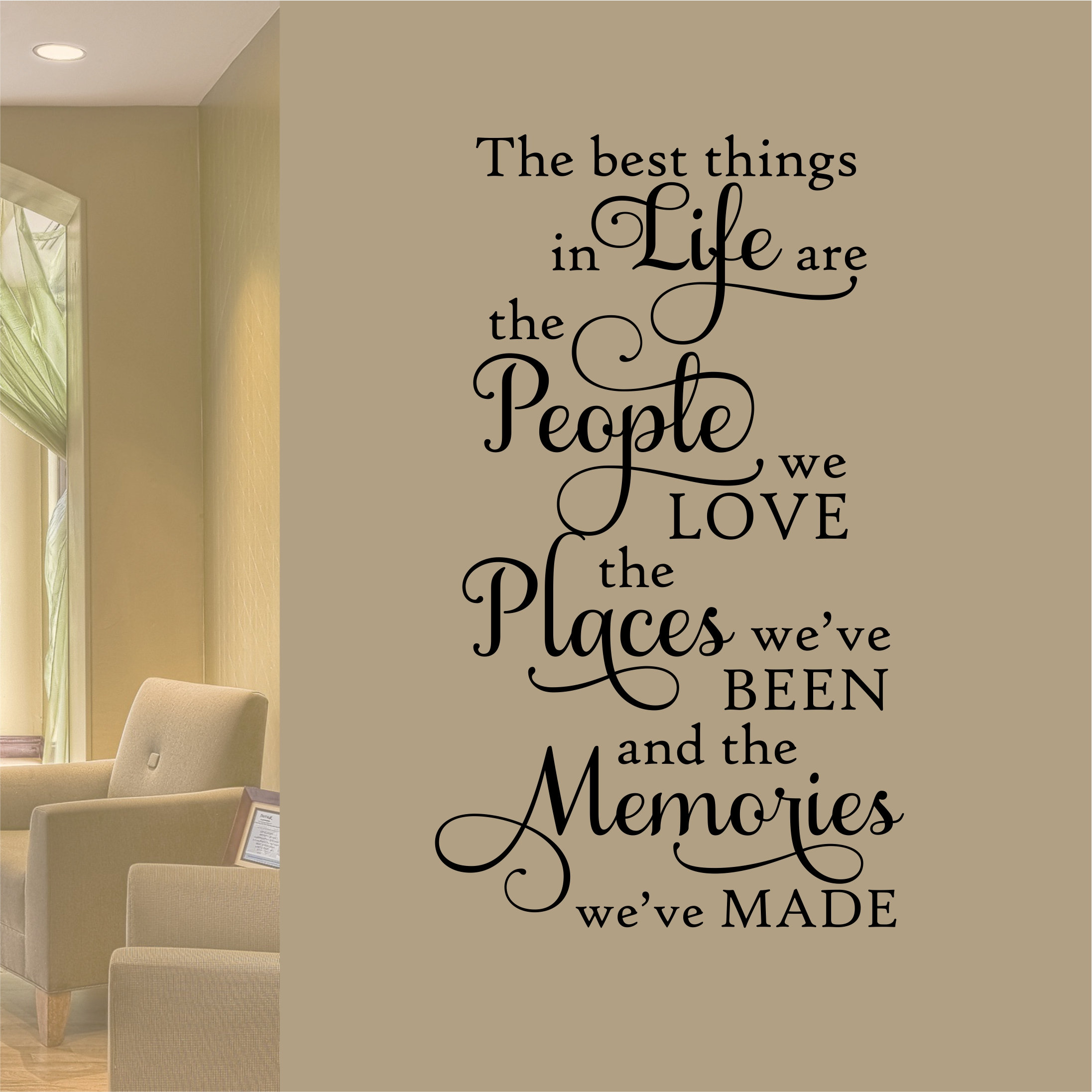 The Best Thing About Memories is Making Them Wall Decal -  Norway