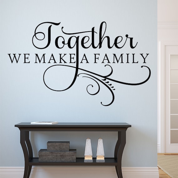 - Decor, Lettering Room We Couples Wall Vinyl Make Decal Gift Home Words Home Wall Housewarming Together Wall Family, Decor, Etsy for for Family