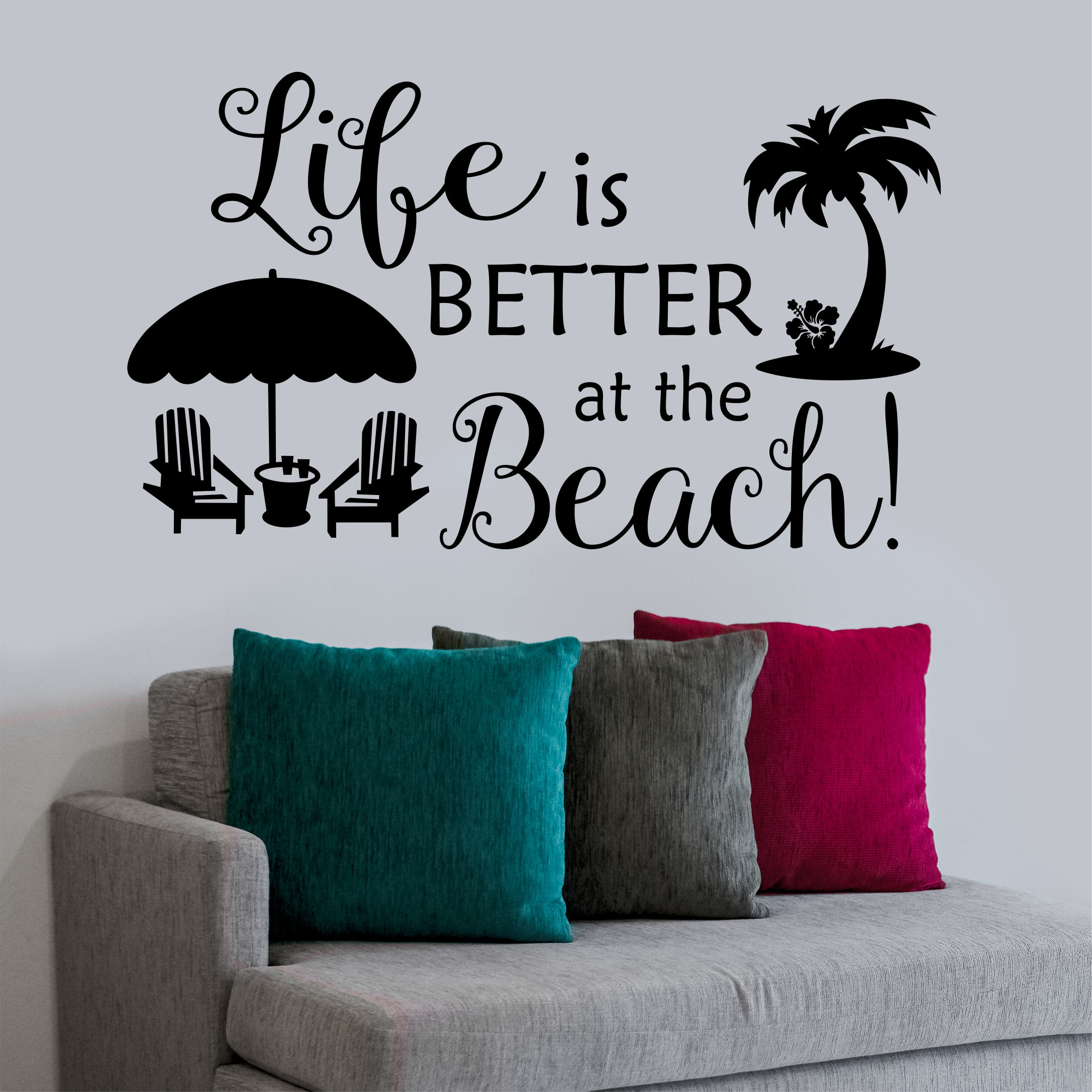 Plaque vintage en métal « Life is Better at The Beach