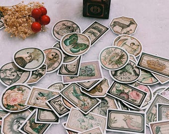 Vintage Sticker Set – 80s Pop Art, Journaling Stickers
