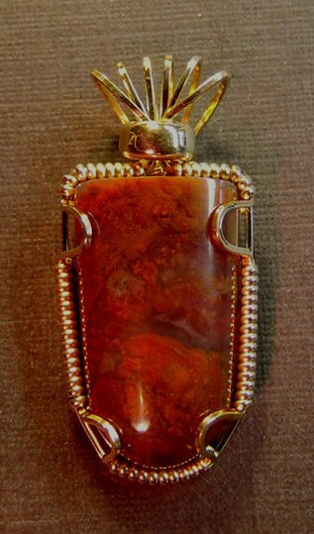 1165 Agate Pendant Wire Wrapped Agate Necklace Wire Wrapped Etsy