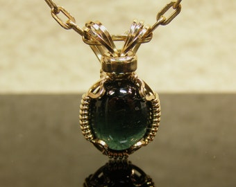 7043 Blue Tourmaline Pendant