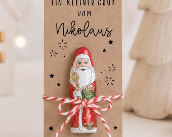 Printable gift idea template, small gift, digital PDF file for printing, DIY Santa Claus gift, Christmas table decoration