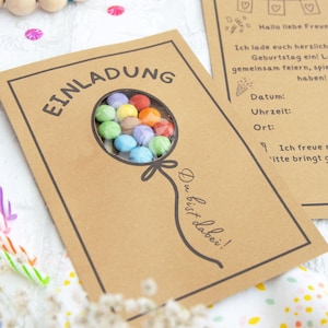 Einladung Kindergeburtstag, Schokolinsen Einladung druckbar Geburtstag Kinder digitale Geburtstagseinladung, pdf Druckvorlage zum ausdrucken