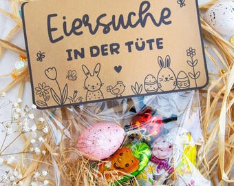 Printable template for Easter bag flap, Easter treat, Easter gift, Easter gift idea, Easter egg hunt in a bag, printable PDF template