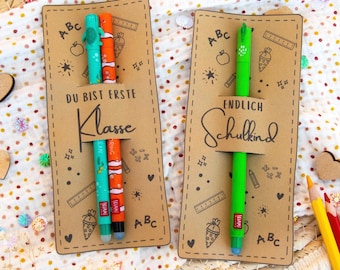 Printable back-to-school gift template (PDF), gift for the school cone, school cone gift, back-to-school gift, gift for first graders