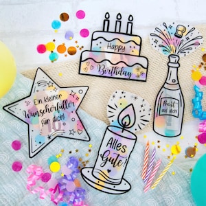 Cadeauset met geld en cadeaubon – Verpakking voor geld en cadeaubon – Wensvervuller – Knutselsjabloon PDF printbaar cadeau DIY