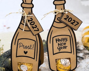 New Year's Eve card, New Year's Day printable, Christmas printable, digital print file, table decoration, Happy New Year 2027 New Year's card to print