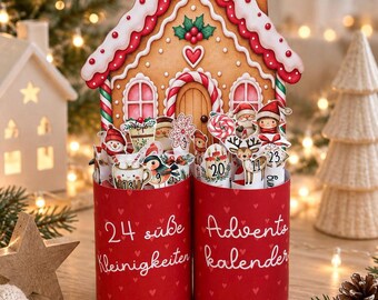 Duplo Adventskalender zum Ausdrucken | Druckvorlage Adventskalender PDF | DIY Duplo Box Kalender mit Sprüchen & Vorlage | Duplo Banderolen