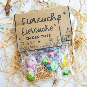 Printable template for Easter bag flap, Easter treat, Easter gift, Easter gift idea, Easter egg hunt in a bag, printable PDF template image 4