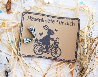 Easter print template, gift card, little Easter gift, cash gift, gift idea, Easter gift, PDF template to print, Easter bunny