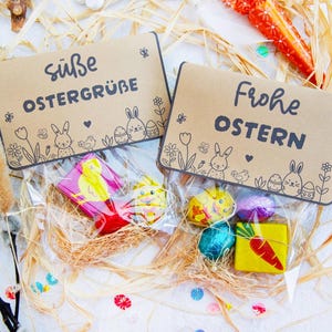 Druckvorlage Ostern Ostergeschenkidee, Kleinigkeit Ostermitbringsel, Geschenkidee Ostern, Eiersuche in der Tüte, Vorlage zum Drucken PDF