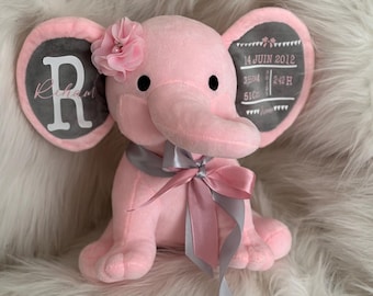 Personalized elephant plush