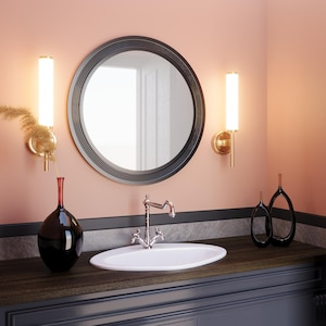 Unique Living Room Round Mirror for Home Decor & Housewarming, Stylish Wall Decor Gift, Modern Design Circle Mirror, Great Gift Idea