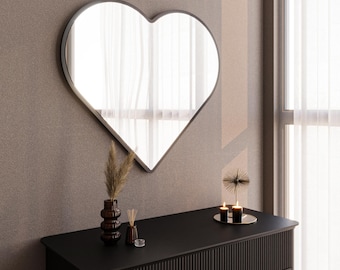 Heart Shaped Wall Mirror: Romantic Home Accent Decor