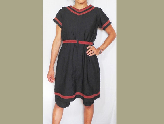 1920/30s Homemade Exercise Set - Dress and One-pie