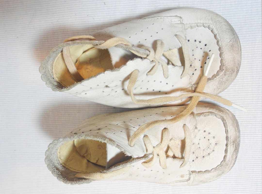 1950s White Leather Toddler Shoes - Etsy
