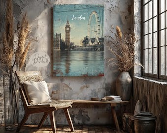 London Travel Print, Digital Download