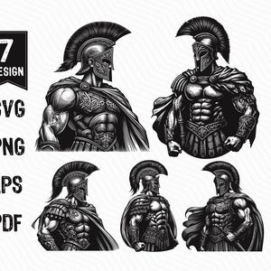 Guerreiro Espartano Svg, Soldado Espartano Svg, Gladiador Espartano, Herói Espartano, Grego Espartano SVG PNG Clipart Arquivos de Corte Gravura Silhueta