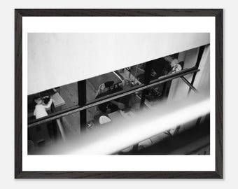 London Photography Print: Black and White Semi-Glossy Wall Art