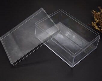 transparent box with lid