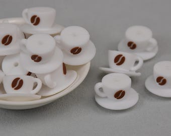 3D Coffee Cup Silicone Focus Beads,Mug Gift Focal Beads,Wristlet Loose Beads,Charms Beads,Crafting Beading Supplies,Wholesale Beads DIY