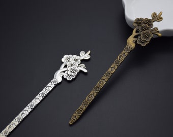 1Piece Metal Hair Sticks,Flower Hair Sticks,Tree Hair Pins,Floral Hair Stick,Metal Hair Pins,Metal Hair Picks ,Metal Hair Clips,13cm length