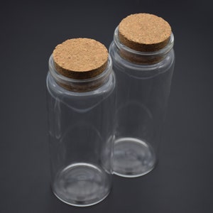 1Pcs 150ml Empty Clear Glass Bottles With Corks Stopper,Transparent Vials Jars Containers,Wishing Message Bottles Wedding Decoration Gifts