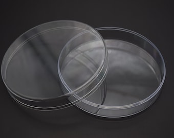 Boîte ronde en plastique transparent 2 pièces 105 mm x 30 mm, boîte ps transparente avec couvercle, récipient transparent, étuis en plastique AB82