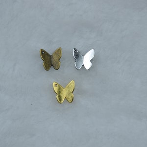 Mini Butterfly Pendant,Insect Charm,Jewelry Making Supplies,Necklace Earring Bracelet Accessory,Decoration Crafts,Metal Alloy Findings