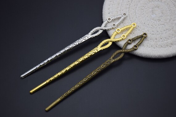 1Piece Metal Hair Sticks,Snake Hair Sticks,Snake Hair Pins,Animal Hair Stick,Metal Hair Pins,Metal Hair Picks ,Metal Hair Clips,13cm length
