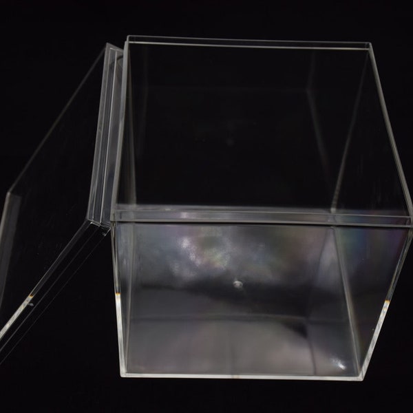 BIG BOX 150mmx150mmx150mm square clear plastic box,transparent ps box with lid,clear box container,plastic cases