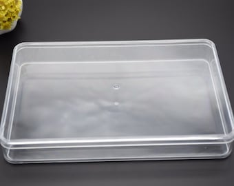 1Pieces 183mmx120mmx26mm rectangle clear plastic box,transparent ps box with lid,clear box container,plastic cases AB63