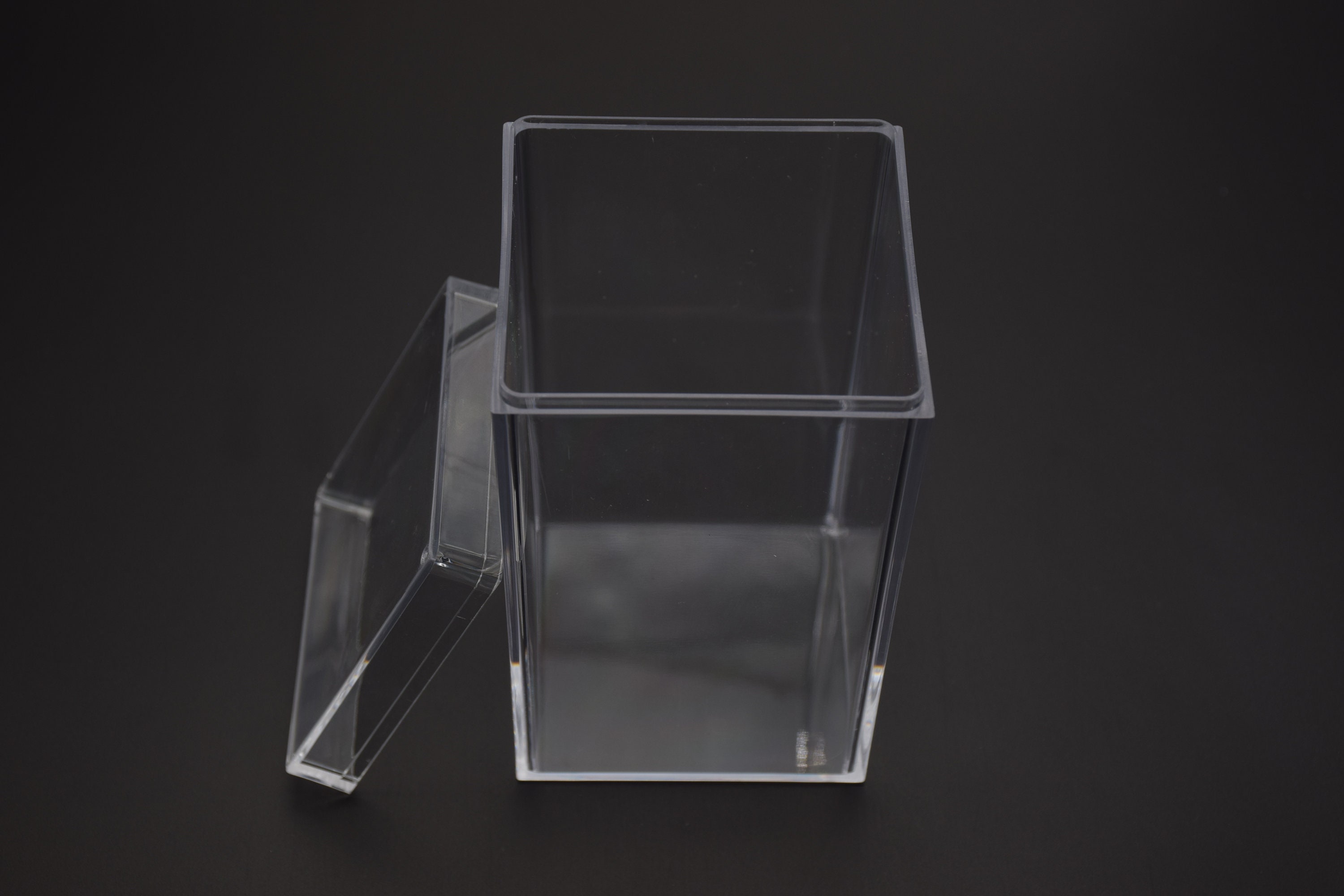Square Clear Plastic Hinged Boxes – 9-1/2″ x 6-1/4″ x 1-9/16″ – 600C-PC