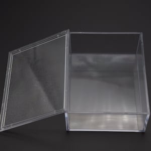 2Pieces 100mmx78mmx38mm(height) rectangle clear plastic box,transparent box with lid,clear box container,plastic cases AB128
