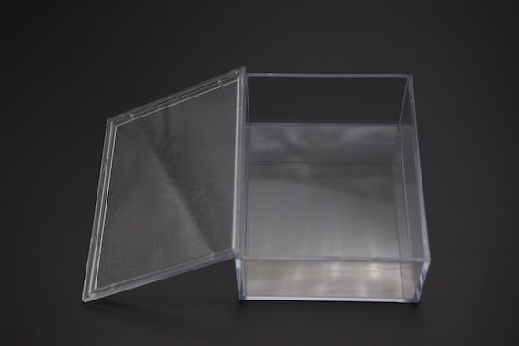 2Pieces 100mmx78mmx38mm(height) rectangle clear plastic box,transparent box with lid,clear box container,plastic cases AB128
