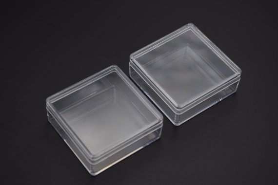 10pieces 50mmx50mmx20mm Square Clear Plastic Box,transparent Ps Box With  Lid,clear Box Container,plastic Cases AB67 