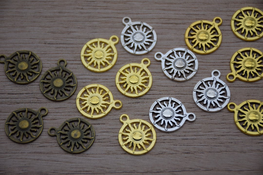 Sun Rays Pendant,sunshine Sunburst Charm,jewelry Making Supplies ...
