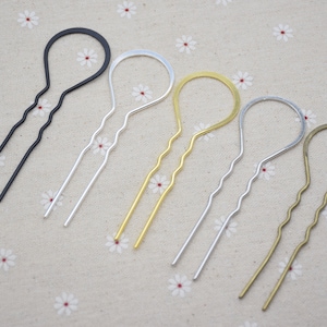 5 hair stick 10.2cm metal hair pin,u shaped hair pin,hair fork,hair bun holder,french hair pin,bridal hair clip,hair accessory,bobby pin