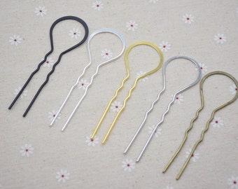 5 hair stick 10.2cm metal hair pin,u shaped hair pin,hair fork,hair bun holder,french hair pin,bridal hair clip,hair accessory,bobby pin