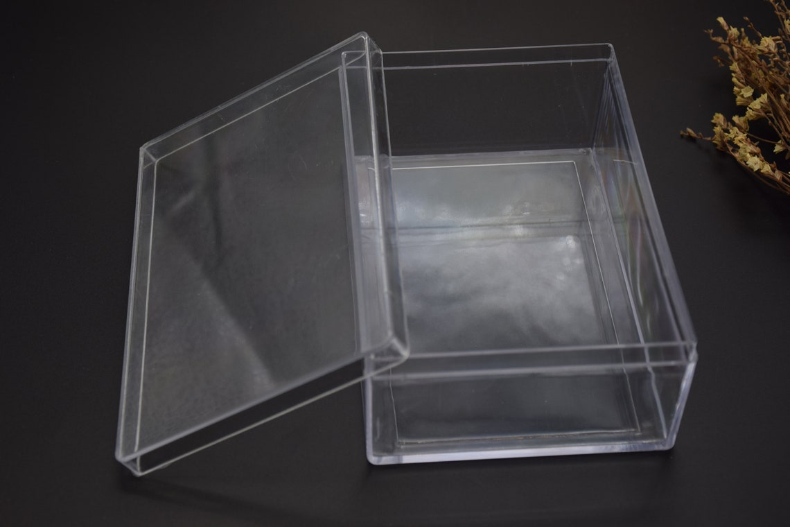 2pieces 130mmx90mmx50mmheight Rectangle Clear Plastic - Etsy