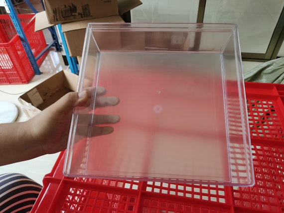 Clear plastic shipping boxes discount