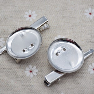 10 metal brooch pin with alligator clip 45mm,pad brooch tray 30mm,glue pad,bar pin back,prong needle,disk,for corsage,cameo,cabochon,bow