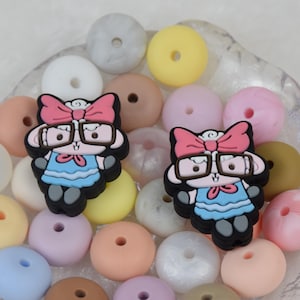 Cute Sheep Animal Silicone Beads,Silicone Focal Beads,Charms Beads,Crafting Supplies,Beading Supplies,Wholesale Beads,Bulk Beads DIY