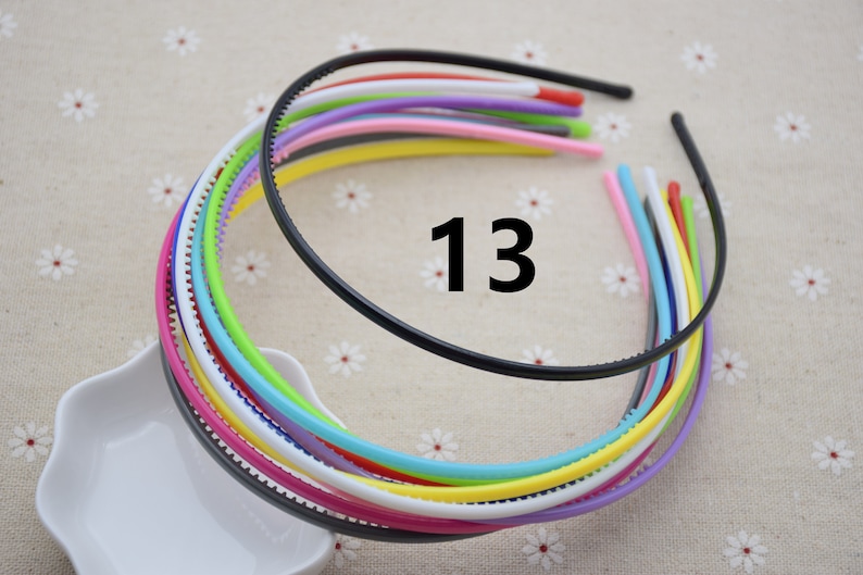 50 st 4 mm plasthårbandskärna, plasthårband med tänder, gör-det-själv-huvudpyssel, håraccessoar bild 5