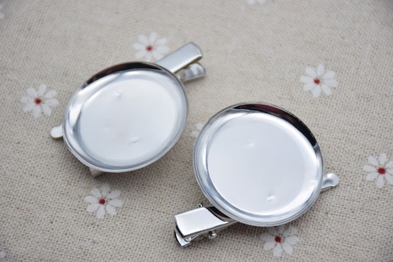 10 metal brooch pin with alligator clip 45mm,pad brooch tray 35mm,glue pad,bar pin back,prong needle,disk,for corsage,cameo,cabochon,bow