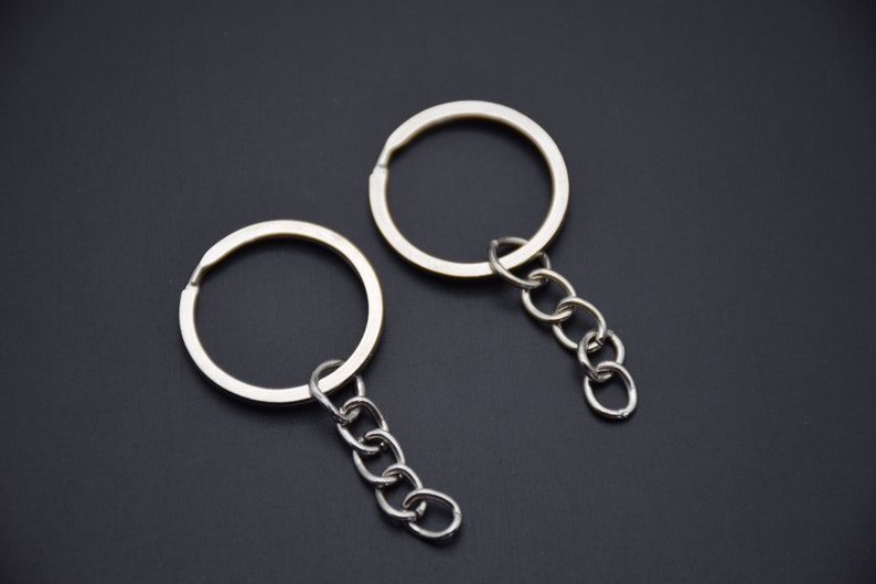 10 metal key chain rings25mm split key chain ring with 25mm Etsy